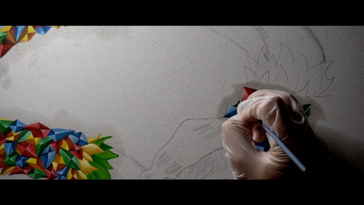 Original "Intuitive Snake Eyes" P.3 Canvas Print by Pasquale Giovanni