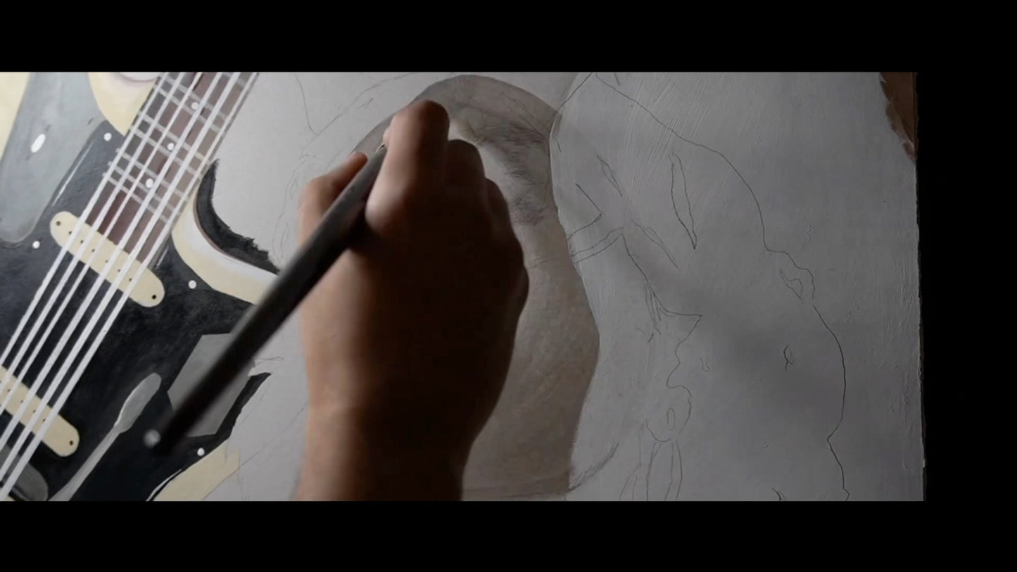 Original "Monster" Painting by Pasquale Giovanni (Inspired by Lynn Gunn of PVRIS)