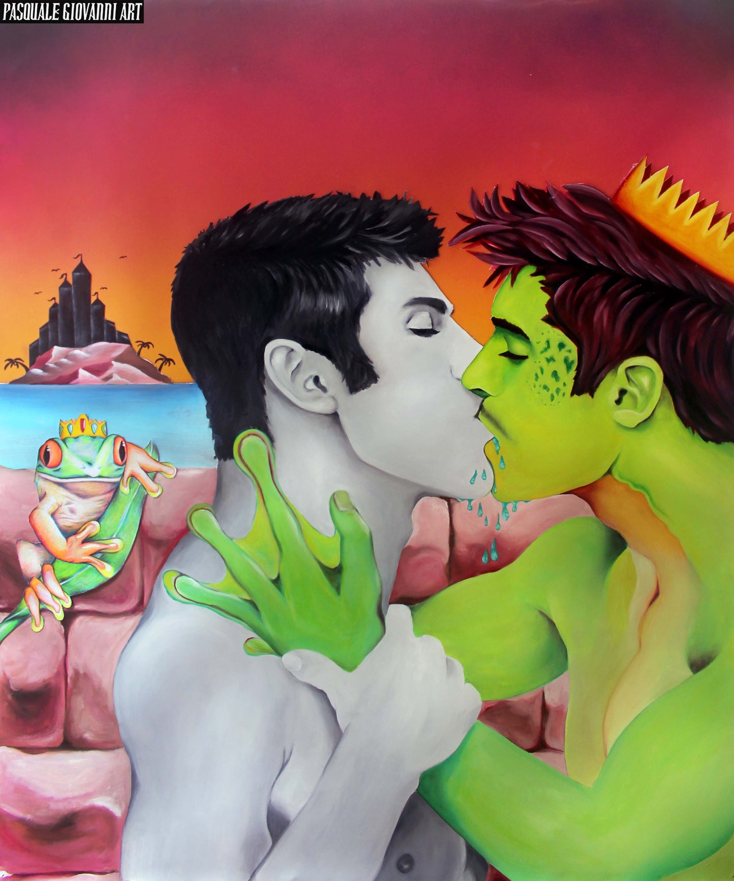 Original "The Taste Of Unroyal Poison" P.2 Canvas Print by Pasquale Giovanni