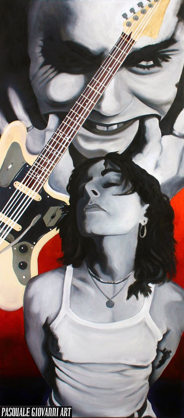 Original "Monster" Painting by Pasquale Giovanni (Inspired by Lynn Gunn of PVRIS)