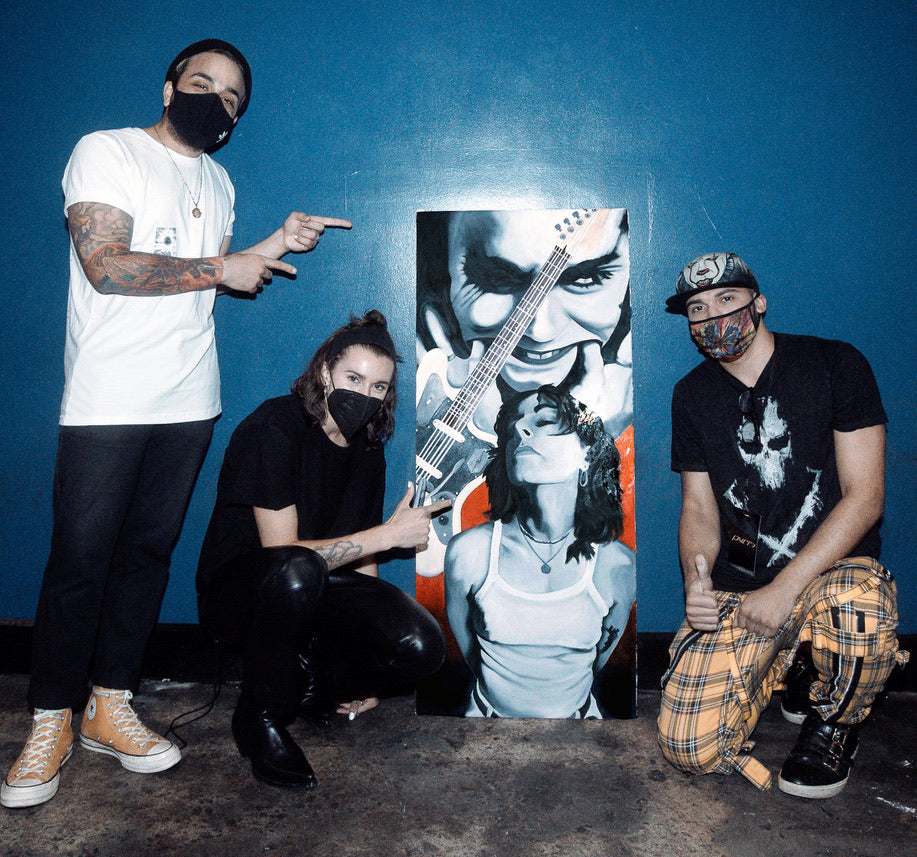 Original "Monster" Painting by Pasquale Giovanni (Inspired by Lynn Gunn of PVRIS)