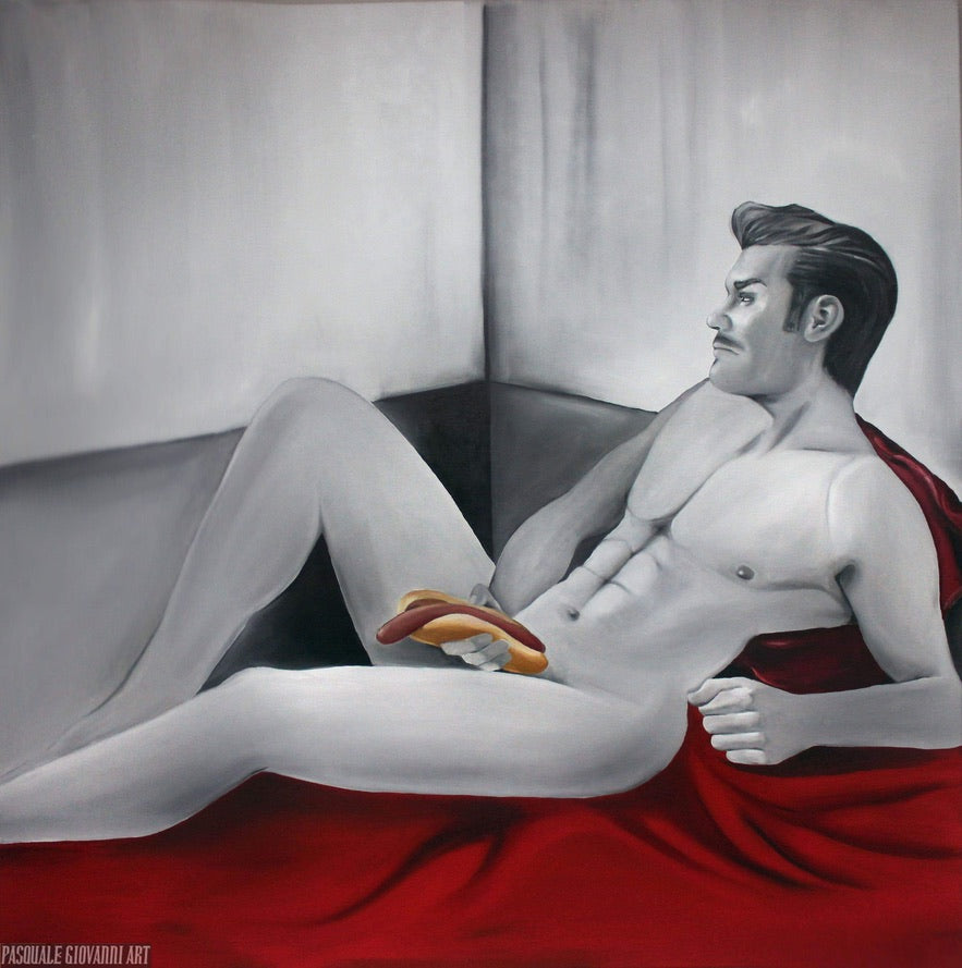 Original "One Hot Dawg" Painting by Pasquale Giovanni