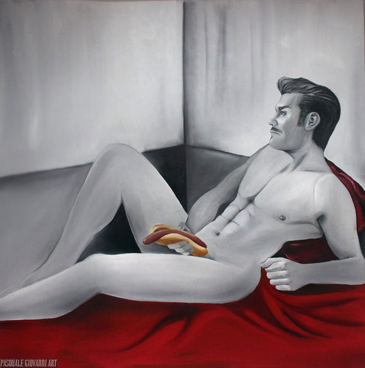 Original "One Hot Dawg" Painting by Pasquale Giovanni