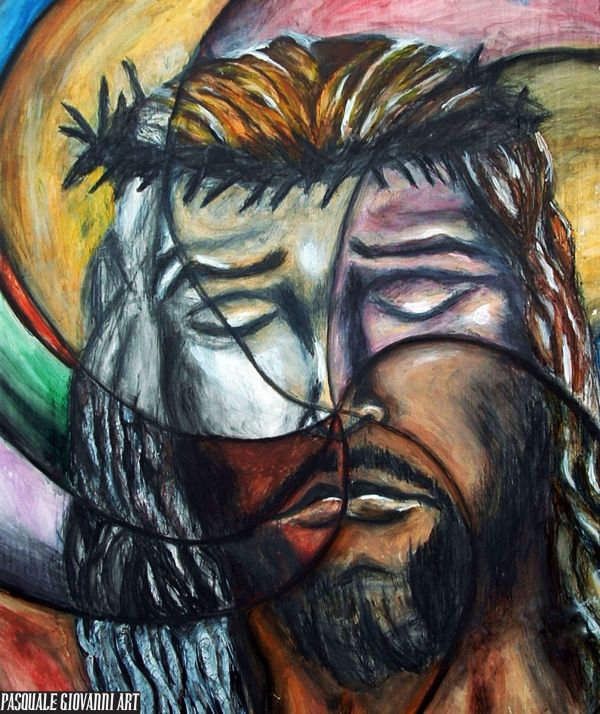 Original "What If God Was ALL of Us?" Canvas Print by Pasquale Giovanni