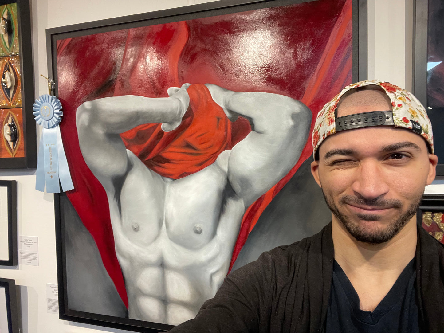 Original "I See Red" Painting by Pasquale Giovanni (ft. LaRue Calliet Jr.)