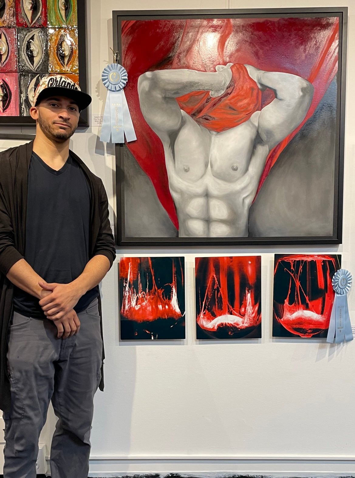 Original "I See Red" Painting by Pasquale Giovanni (ft. LaRue Calliet Jr.)